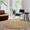 Tapis et tapis de jute rond en fibre naturelle